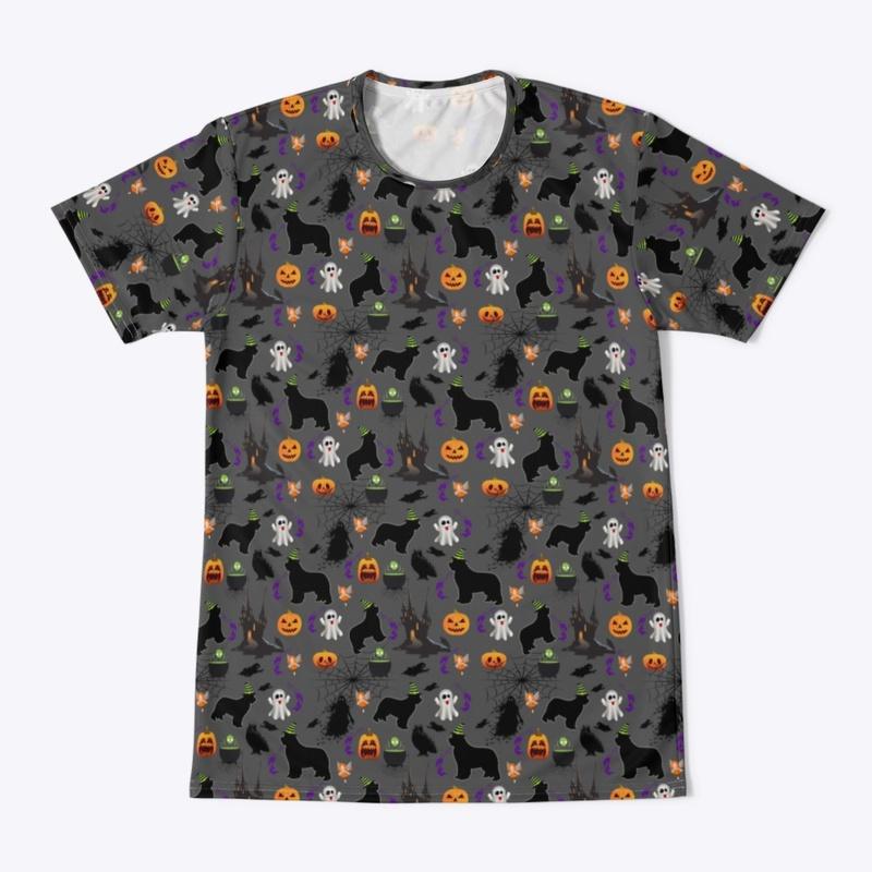 Grey Halloween Newf Shirt