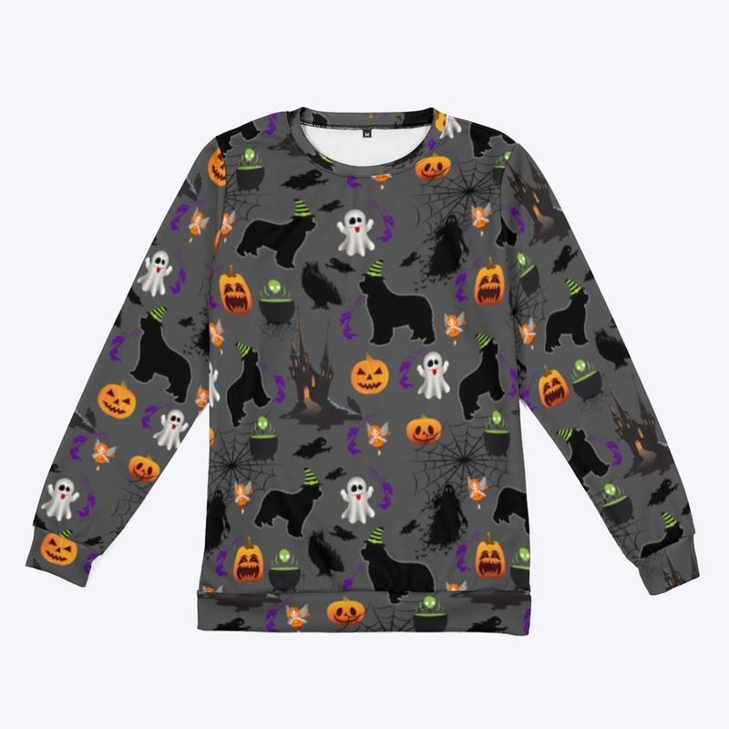 Grey Halloween Newfie Sweatshirt